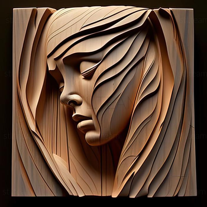 3D model Georgia OKeefe American artist (STL)